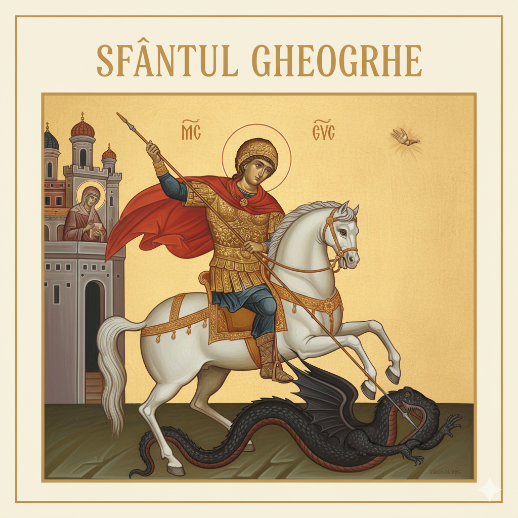 Icoană Sfântul Mare Mucenic Gheorghe - Purtătorul de Biruință