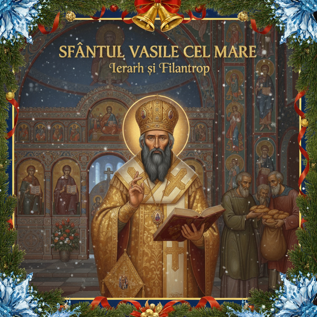 Icoană Sfântul Vasile cel Mare - Arhiepiscopul Cezareei Capadociei